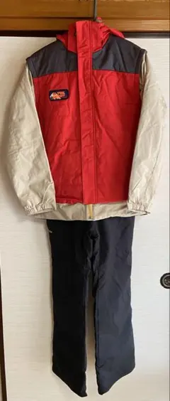 phenix スキーウェア 160cm 赤/グレー/ベージュ/シルバー/ブラック