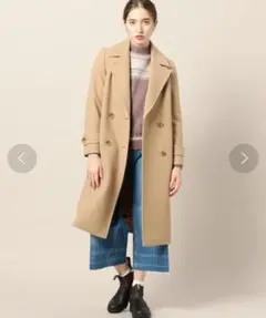 BEAUTY&YOUTH ライトメルトン ロングPコート S 日本製