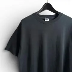 古着 90s USA製 DELTA 無地 Tシャツ 黒 ブラック L F04