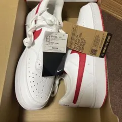 NIKE AIR FORCE 1 ホワイト レッド　25.5cm