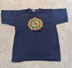 【良品】陰陽 刺繍デザインTシャツ Mサイズ相当