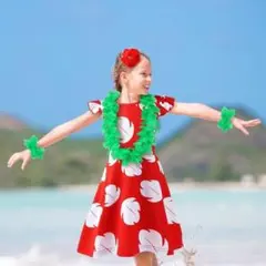 110 リロ＆スティッチ ワンピース フラダンス キッズ 女の子 ハロウィン