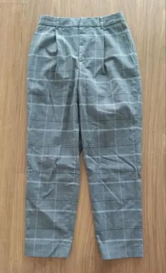 LEPSIM 美脚チェックテーパードパンツ Sサイズ