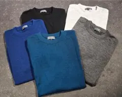 HILTON トガニット カシミヤ100% クルーネック ブラック