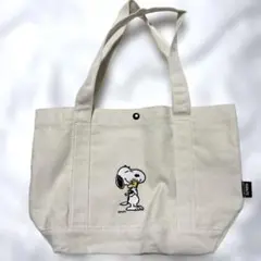 スヌーピー トートバッグ 付録　キャンバス 刺繍トート
