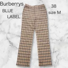 Burberry BLUELABEL カジュアルパンツ　ノバチェックベージュ38