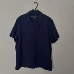 【希少】00s OLD GAP リネン100% 半袖オープンカラーシャツ XL