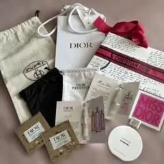 最終お値下げ　エルメスDior & Chanel 巾着　ノベルティ　香水サンプル