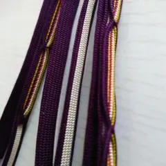 帯締め　紫　昭和レトロ