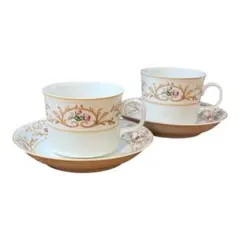 ☆限定1ST 『ノリタケ レインボー デミタスカップ&ソーサー 2客 