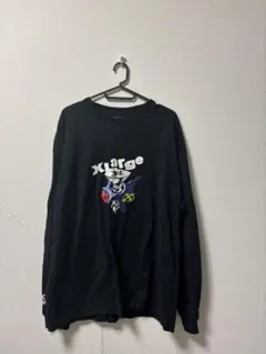 XLARGE グラフィック長袖Tシャツ Lサイズ 黒