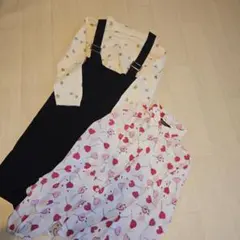 ワイドパンツとセーター3点セット