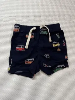 GAP バス柄 ネイビー ハーフパンツ　12-18month 男の子