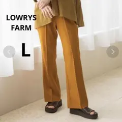 美品 ローリーズファーム L ハイウエスト フレアパンツ オレンジ スラックス