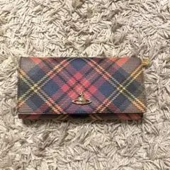 Vivienne Westwood チェック 長財布 レザー