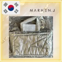 韓国 MARHEN.J マルヘンジェイ トートバッグ シルバー モコモコ