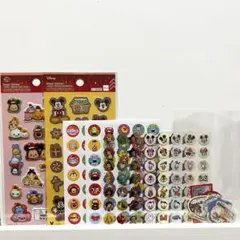 ディズニー　ツムツム　ミッキー　ぷっくりシールピクサー　プリンセス　9種セット