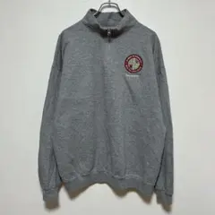 JERZEESハーフジップスウェット　トレーナー　サウス・カレッジ　ロゴ刺繍