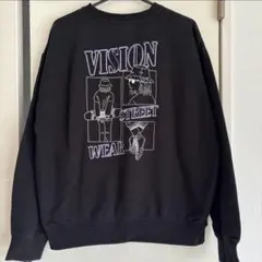 VISION STREET WEAR ブラック スウェット M