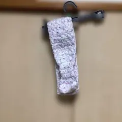 手編みスヌード 薄い紫と白の混合色　新品