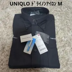 UNIQLO ドライノンアイロンシャツ M ブラック