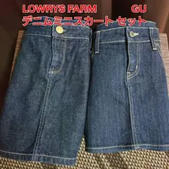 LOWRYS FARM GU デニムミニスカート デニムスカート ミニスカート