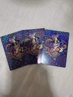 香港ディズニー　20周年 コレクタブルカード　グーフィ　３枚セット