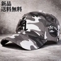 激レア物⭐️新品 迷彩ロゴベースボールキャップ 帽子 カモフラ LAストリート