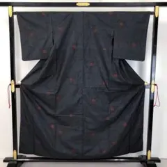 本場大島紬 藍泥染 一元 花唐草模様 KK-2278