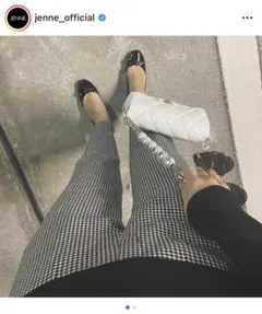 JENNEチェック柄スラックス Sサイズ