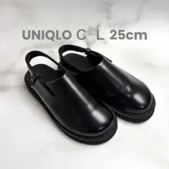 UNIQLO Ｃ クロッグシューズ Ｌ 25cm ブラック 黒 サボサンダル