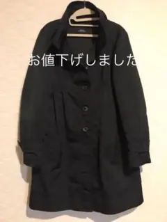 グログランスタンドカラーコート