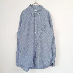 UNIQLO Striped Shirt ユニクロ ストライプシャツ 青 M