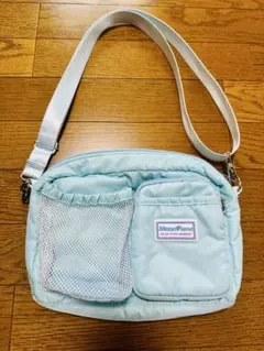 メゾピアノ　水色 ショルダーバッグ