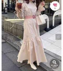 新品未使用　NICECLAUP STAFF考案！ベルト付きマーメイドワンピース