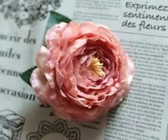 フラメンコ　フローレス　モーブピンク　髪飾り　ダンス　バレエ　コサージュ　卒業式