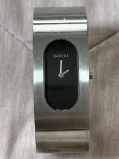 GUCCI 2400L ステンレススチール 時計 GUCCI グッチ 腕時計 2400L ステンレス／革 ブラック文字盤