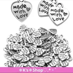 y2k ハート型ペンダントチャーム 5個