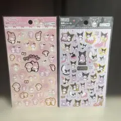 サンリオキャラクターズ　箔押しシール　　マイメロディ、クロミ　　2種セット