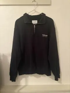 vivastudio ブラック ジップアップ トレーナー