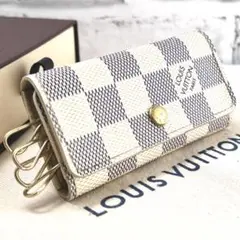 ルイヴィトン ダミエアズール ミュルティクレ4 N60386 キーケース 4連