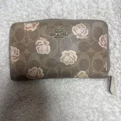 COACH シグネチャー ローズプリント 長財布 - メルカリ
