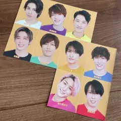 厚紙カード SnowMan SixTONES なにわ男子 TravisJapan