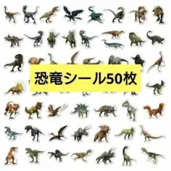 恐竜シール50枚セット　光沢ステッカー　在庫5