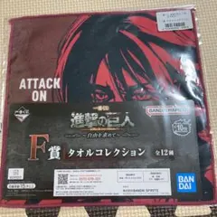 進撃の巨人　一番くじ　自由を求めて　F賞タオルコレクション　エレン