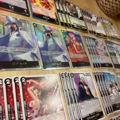 ワンピカード　新時代の主役　黒デッキ　65枚セット　ロブ・ルッチ　レベッカ　sr