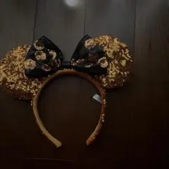 ミニーマウス風スパンコールカチューシャ