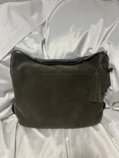 【レア】TOPKAPI スエード ショルダーバッグ グリーンカーキ
