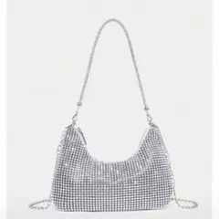 shein ラインストーンデコレーション　バッグ