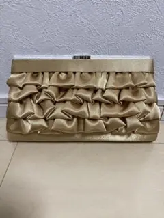 クラッチ　ショルダー　2ウェイバッグ　パーティ　結婚式　謝恩会　ゴールド